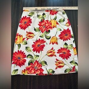 Floral Print Women's A-Line Skirt.